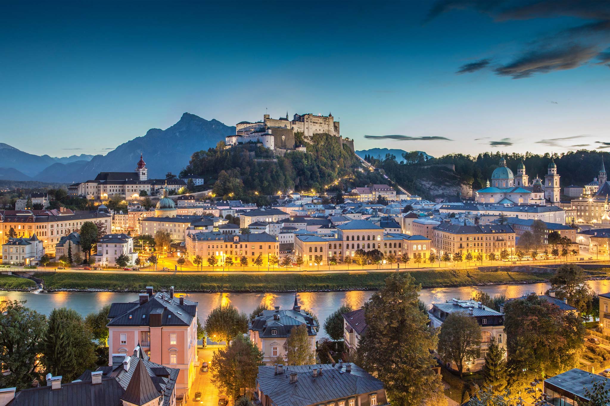 Salzburg am Abend