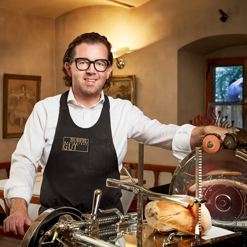 Hellfried Bacher Gastgeber im Restaurant Buberlgut